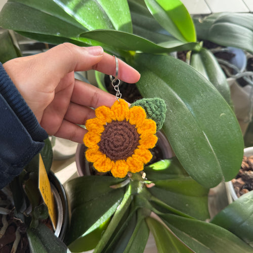 Porte-clé tournesol