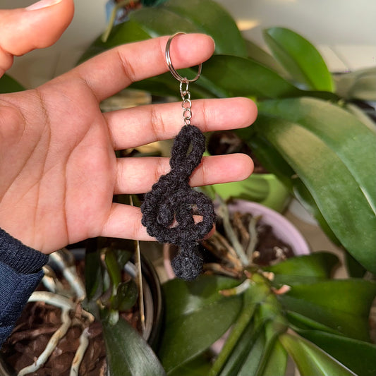 Porte-clé clef de sol